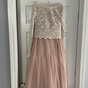 David’s Bridal 2 piece dress